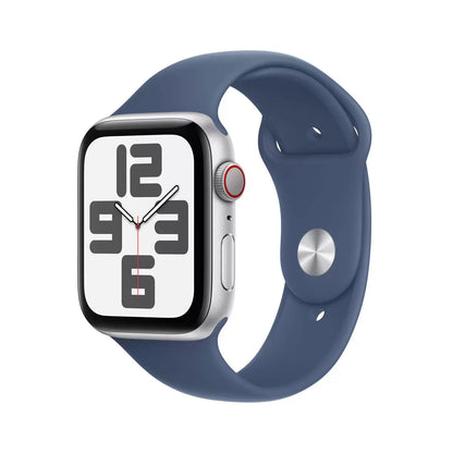 Apple Watch SE GPS + Cellular 44mm Midnight Aluminium Case with Midnight Sport Band S/M MXGL3QA/A | Essential Fitness & Connectivity | Everyday Users