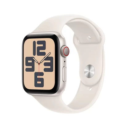 Apple Watch SE GPS + Cellular 44mm Midnight Aluminium Case with Midnight Sport Band S/M MXGL3QA/A | Essential Fitness & Connectivity | Everyday Users