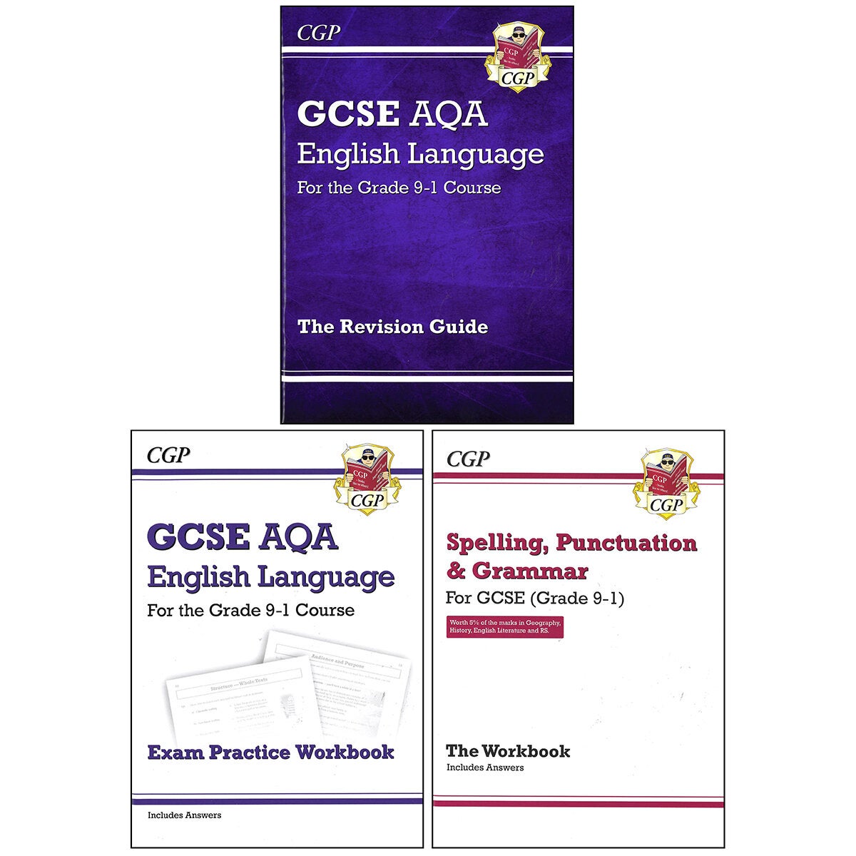 CGP GCSE 3 book pack – alternate view 2