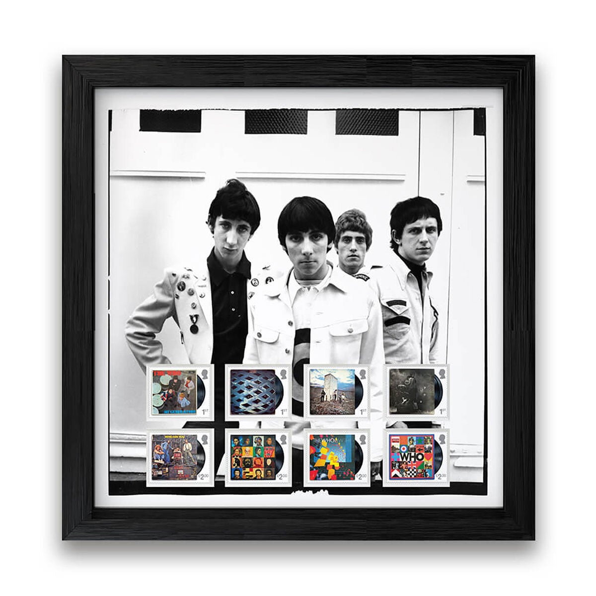 Royal Mail The Who framed stamp set of 8 stamps