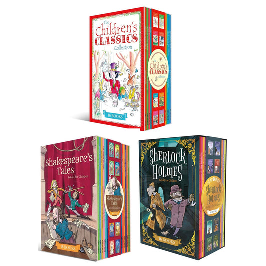 Classic Collections 16 book paperback box set for children 6+