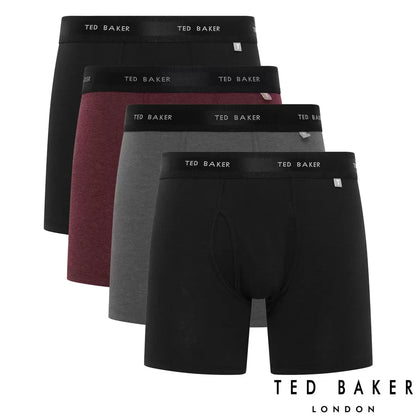 Ted Baker Men's Boxers, 4 Pack | Premium Comfort | Everyday Wear