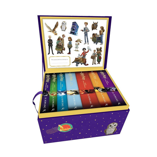 Harry Potter Owl Post hardback box set of 7 books by J.K. Rowling