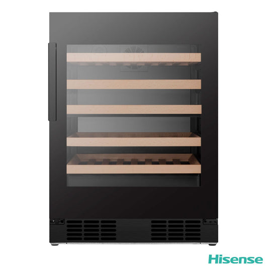 Hisense RW3N132GSLF 46 Bottle Freestanding Wine Cooler Black
