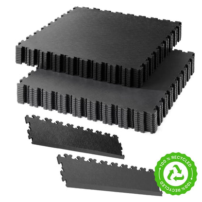 Klikflor RX500 7mm Recycled Garage Floor Bundle | Durable Interlocking Flooring | Garage and Workshop Renovations