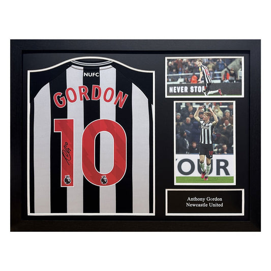 Allstarsignings Anthony Gordon Signed Framed Newcastle United 2023/24 Home Shirt