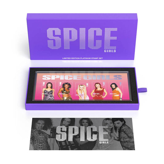 Royal Mail Spice Girls platinum miniature sheet, limited edition of 1,000