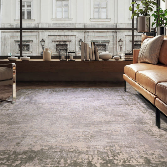Asiatic Kuza Border Green Rug 11mm Pile