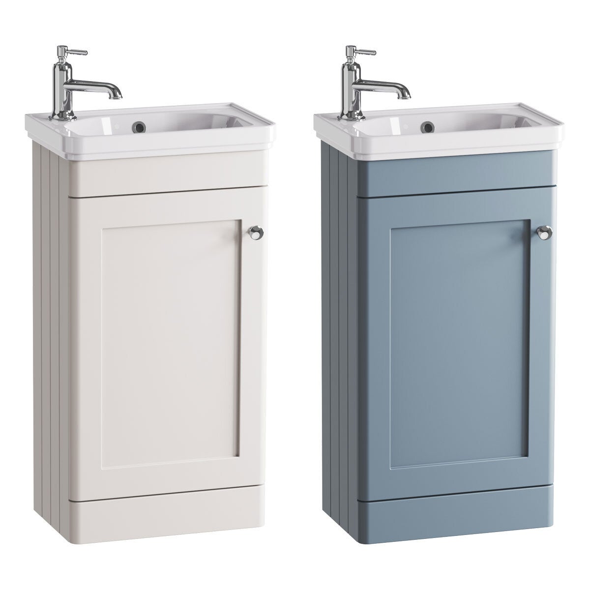 Tavistock Ashby floor mounted cloakroom vanity unit with ceramic basin