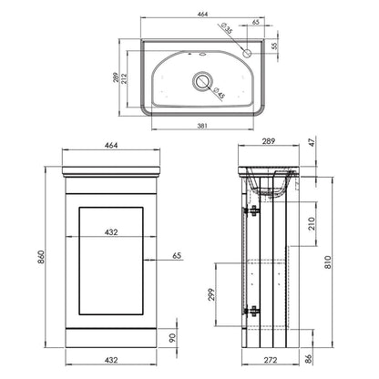 Tavistock Ashby vanity unit – alternate view 6