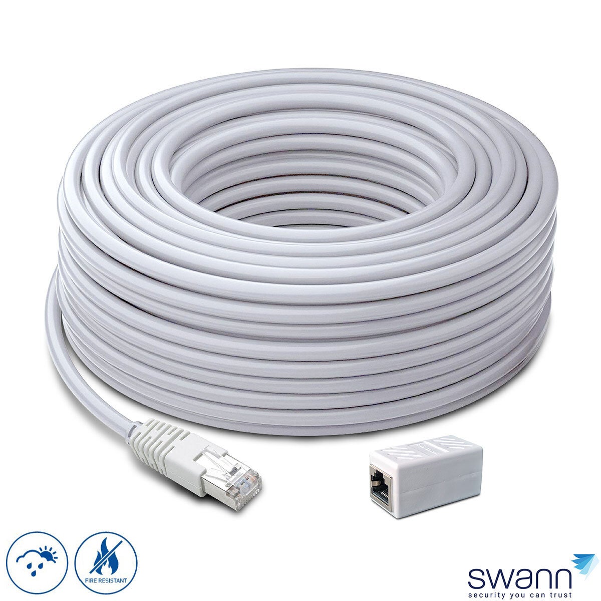 Swann 60m network extension cable SWNHD-60MCAT5E-GL
