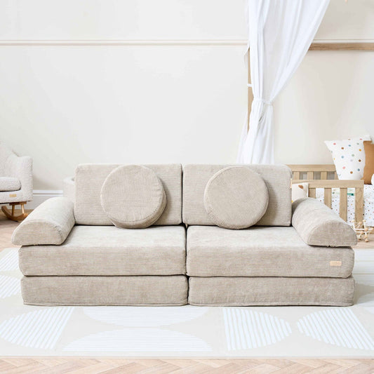 Tutti Bambini Playrama Montessori Kids Play Sofa in beige corduroy