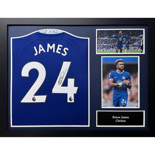 Allstarsignings Reece James Signed Framed Chelsea 2022/23 Shirt