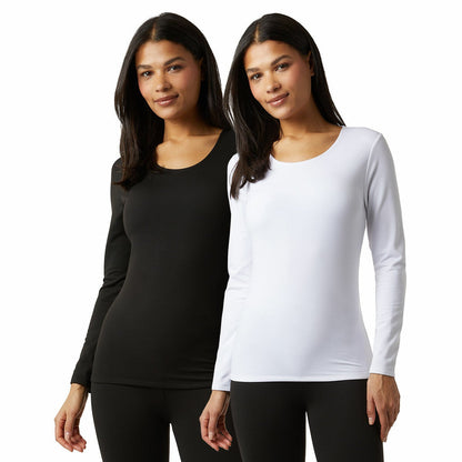 32 Degrees Heat women's Neo Plush base layer top, view 2