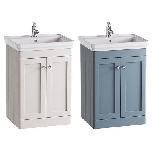 Tavistock Ashby 600 floor mounted vanity unit with basin 60.7cm