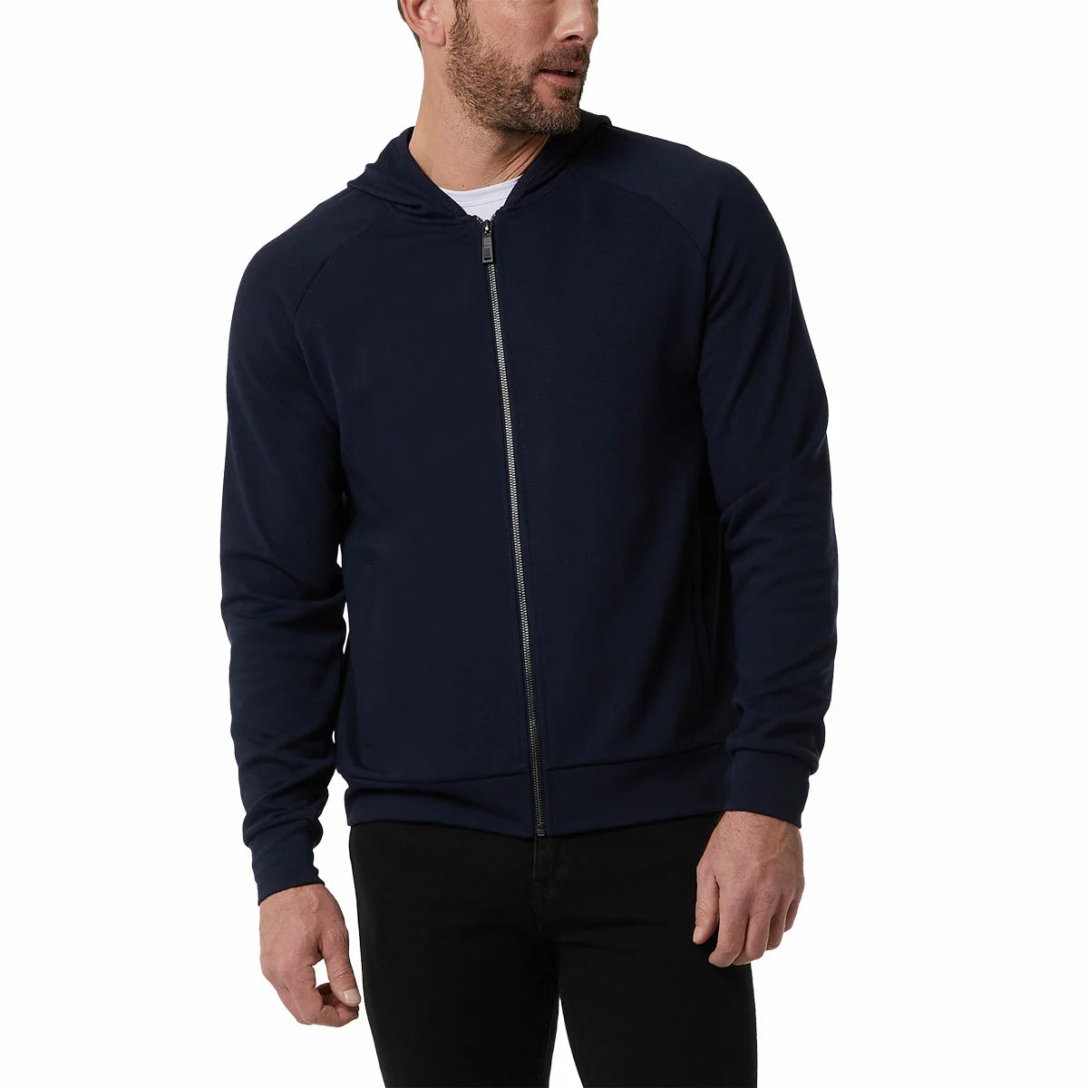 32 Degrees Men's Pique Full Zip Hoodie lightweight breathable athletic hoodie for workouts and casual wear/3