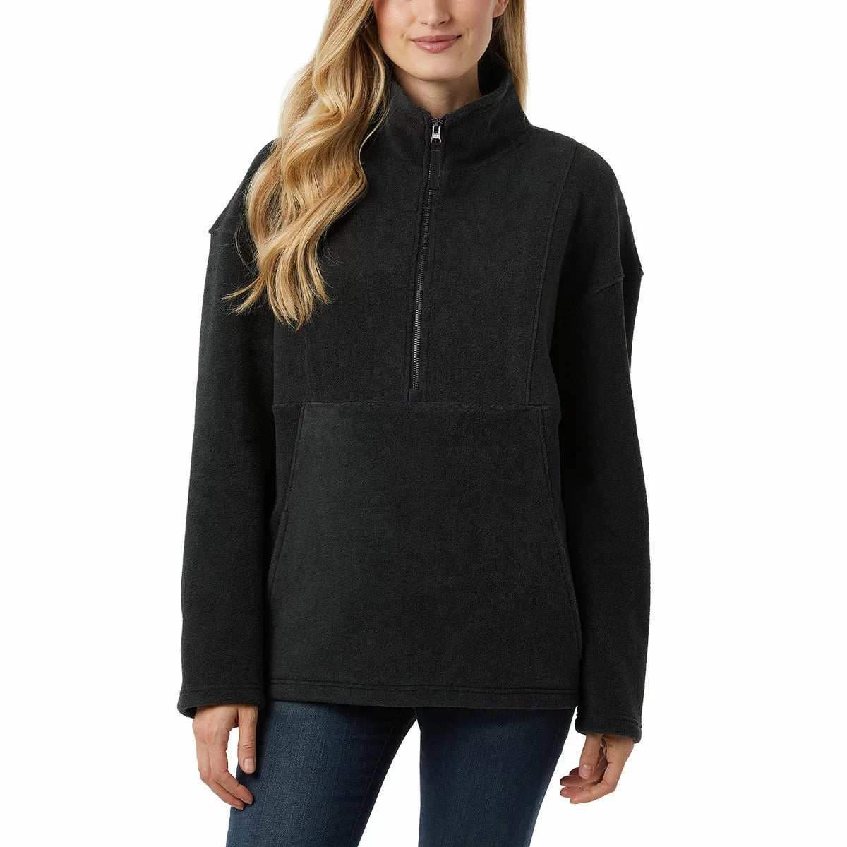 32 Degrees Women's Winter Fleece lightweight thermal jacket with soft warm fleece fabric for cold weather comfort