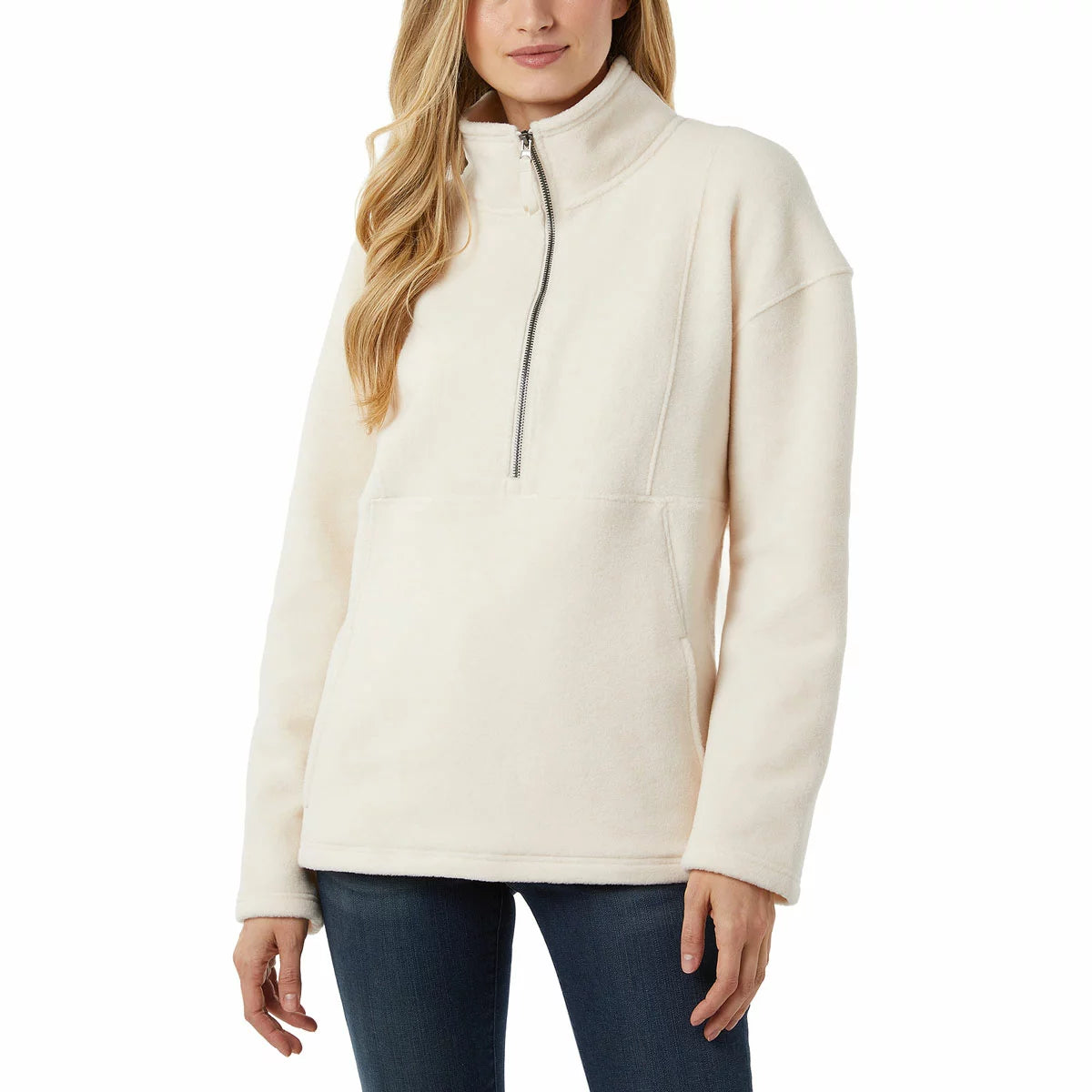 32 Degrees Women's Winter Fleece lightweight thermal jacket with soft warm fleece fabric for cold weather comfort