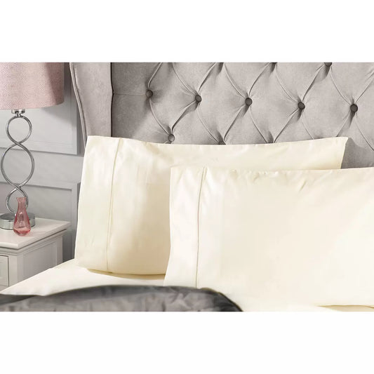 Belledorm Egyptian Cotton Sateen 1000 Thread Count Pillowcase Pair – Heavyweight Housewife Bedding