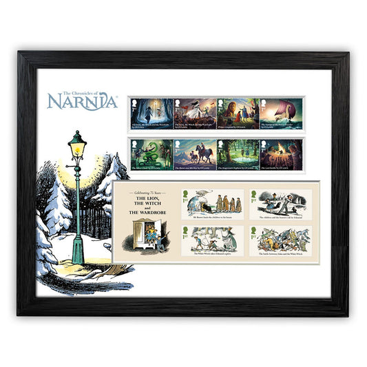 Royal Mail The Chronicles of Narnia framed stamps and Miniature Sheet, 12 stamps