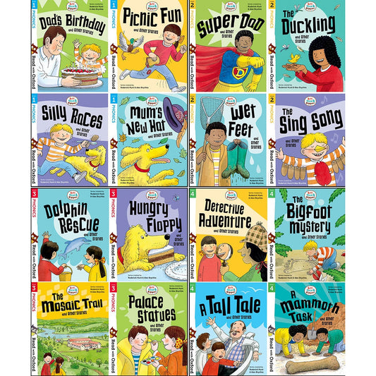 Biff, Chip and Kipper Read with Oxford 4 book set