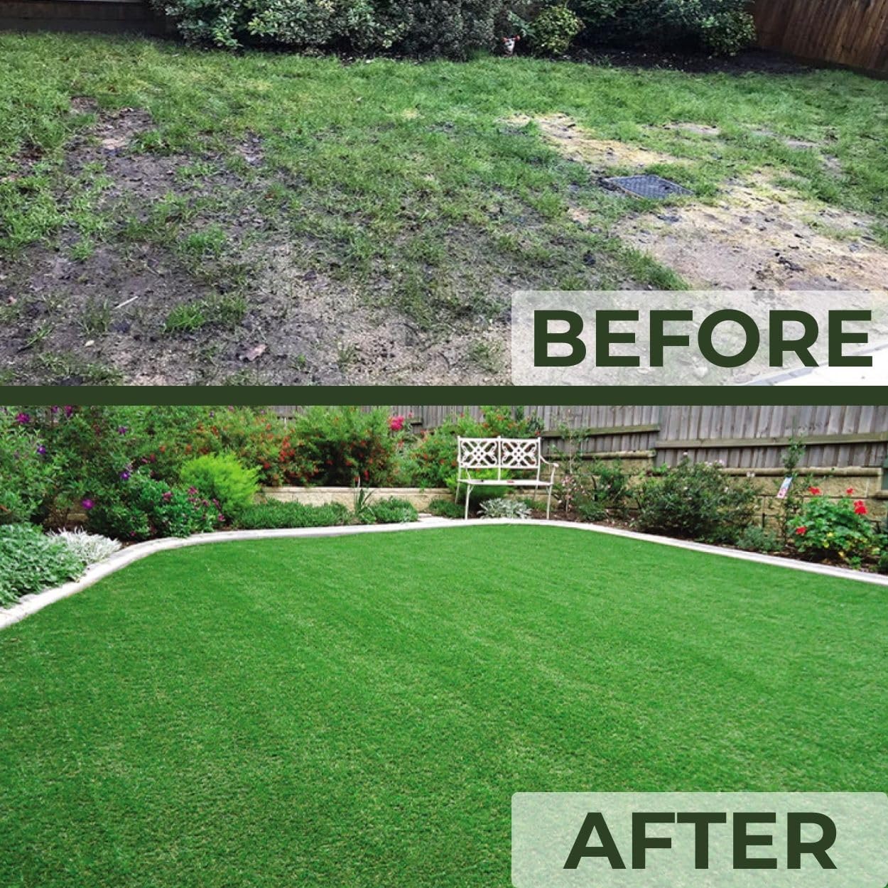 35mm artificial grass fake lawn turf for outdoor landscaping - 3