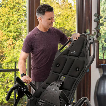 Teeter FitSpine FX3 Inversion Table with Comfort Cushion & Program Mat | Spinal Decompression Relief | Back Pain Sufferers