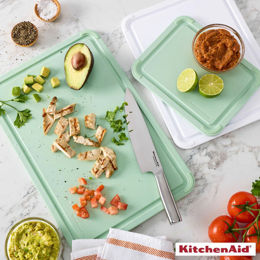 KitchenAid 3 piece reversible plastic cutting board set