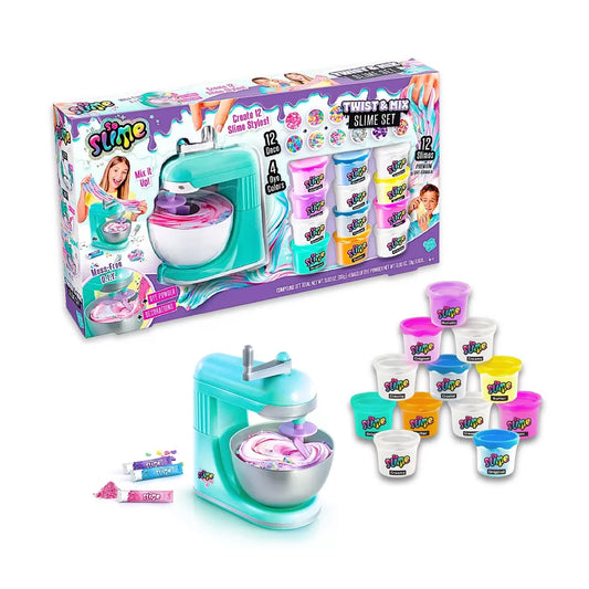 So Slime Twist n Mix Slime Maker Set with Real Spinning Mixer & Accessories