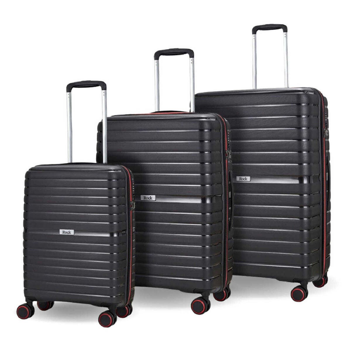 Rock Hydra-lite luggage set – Black
