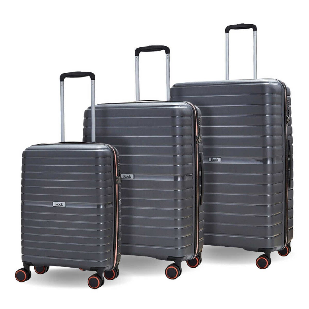 Rock Hydra-lite luggage set – Charcoal