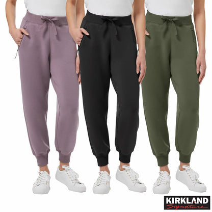 Kirkland Signature Ladies Active Joggers in 3 colours and 5 sizes with comfortable stretch fabric and elastic waistband