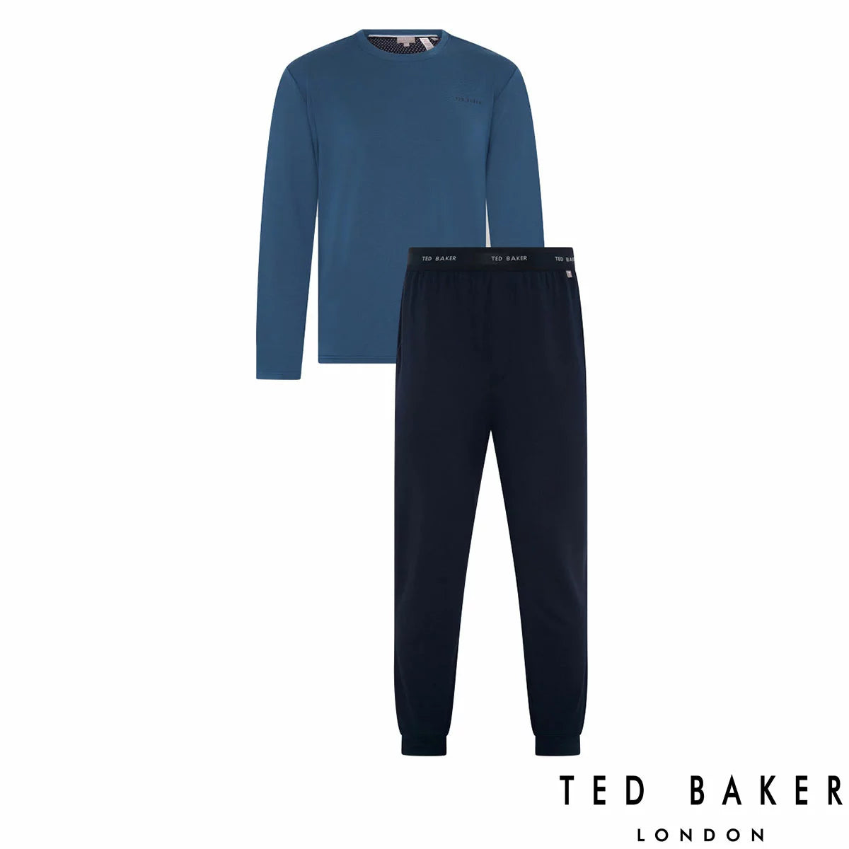 Ted Baker Mens Long Sleeve Lounge Set | Comfort & Style | Home Relaxation & Casual Wear