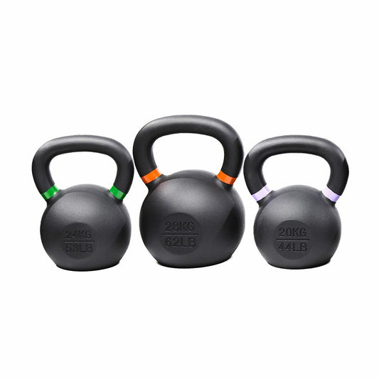 Altrafit cast iron kettlebell set, 3 piece bundle