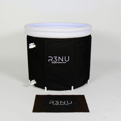 R3NU sauna steam pod and ice plunge recovery pod set
