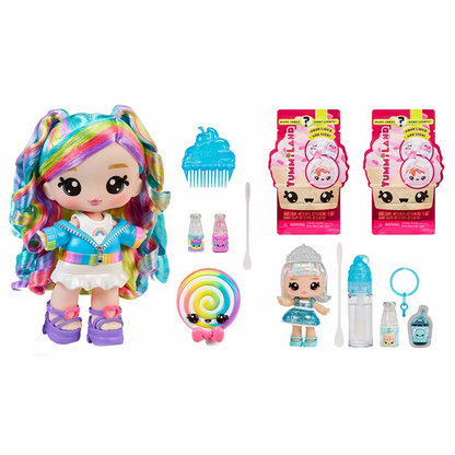 Yummiland Large Doll and Lipstick Mega Assortment (6+ Years) – 2-Doll DIY Beauty & Fragrance Playset