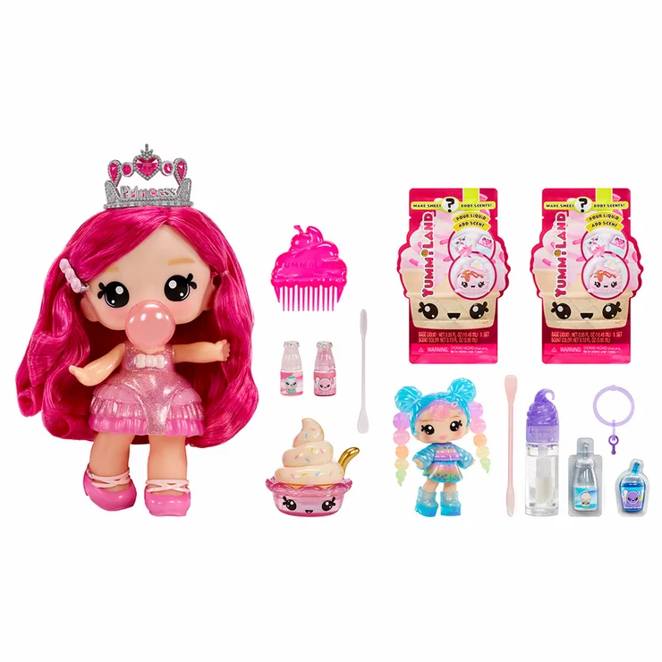 Yummiland Large Doll and Lipstick Mega Assortment (6+ Years) – 2-Doll DIY Beauty & Fragrance Playset