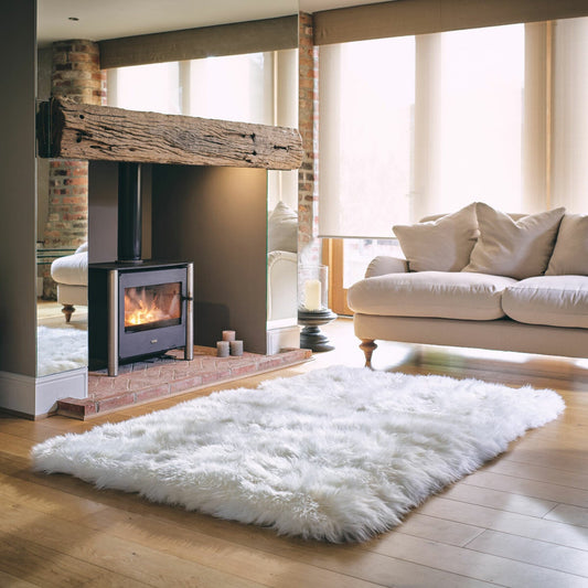 Bowron Natural Sheepskin Area Rug 120 x 180 cm