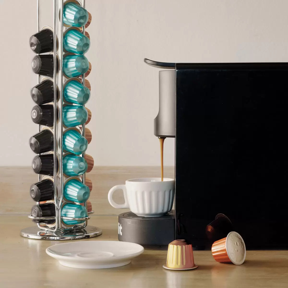 Dualit Nespresso Compatible Aluminium Capsules, 120 Servings | Fresh Aluminium Sealed Coffee Pods | Nespresso Machine Users