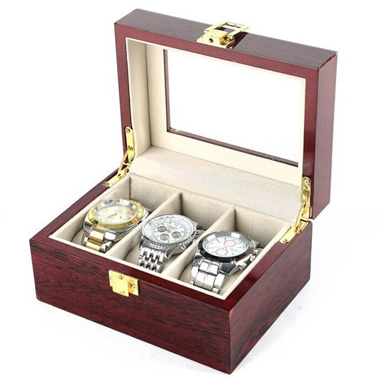 Wooden Watch Storage Box | Jewelry Collection Organizer | Display Case Gift Holder