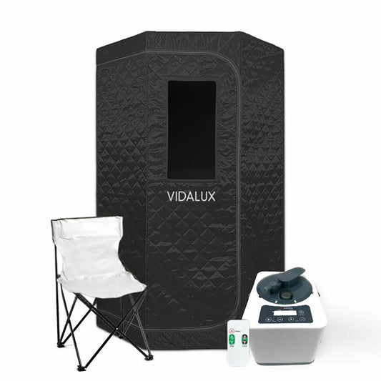 Vidalux Insta-Heat portable steam sauna pod H 190 x W 90 x D 90 cm