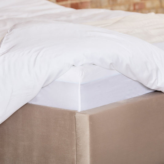 Luff SilverLining 1000 thread count organic bamboo deep fitted sheet white