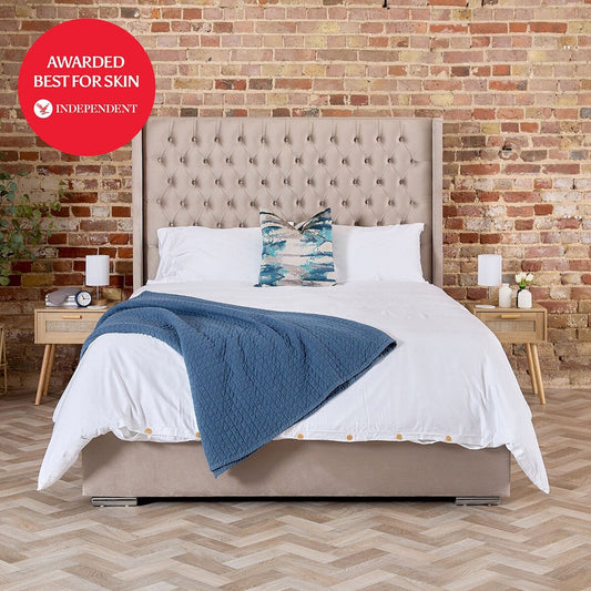 Luff SilverLining 1000 thread count organic bamboo duvet set white