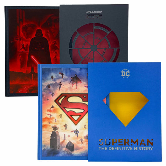 Superman: The Definitive History or Star Wars Icons: Darth Vader hardback book
