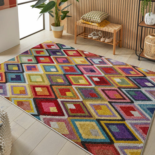 Concept Looms Carnaval multi-coloured low pile polypropylene rug