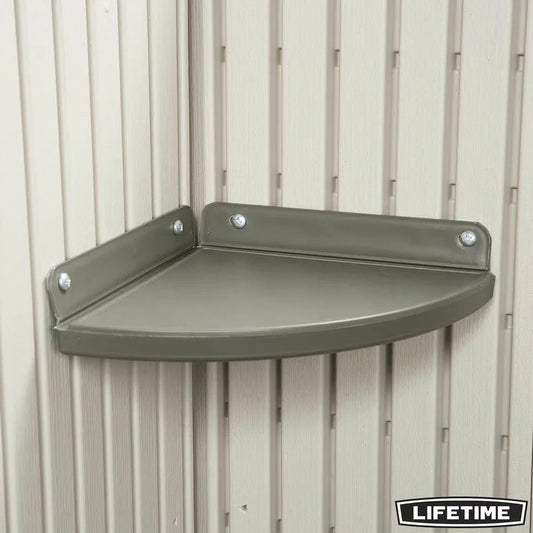 Lifetime Corner Shelf 2 Pack | Heavy-Duty Shed Storage & Organization