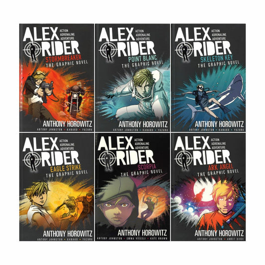 Alex Rider graphic novels 6 book collection Anthony Horowitz