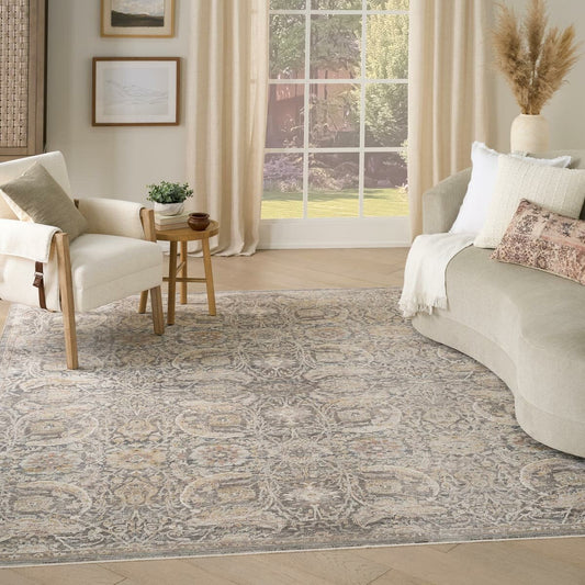 Nourison Antique Fusion Charcoal Multi rug