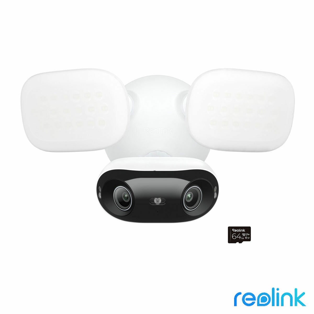 Reolink F751W 4K 180° Wi-Fi floodlight security camera with 64GB SD card