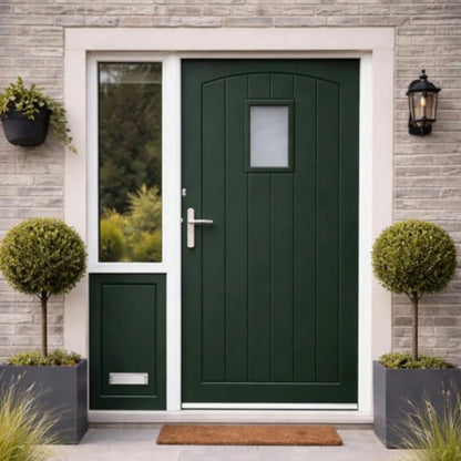 Mendes External Thermal Primed Door - Devon Glazed in 2 Sizes | Energy Efficient Insulation | Modern Residential Entrances